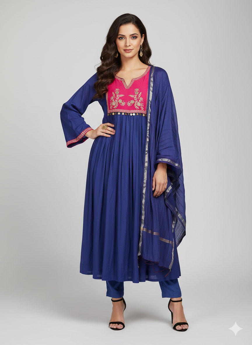 Elegant Ethnic Ensembles: Celebrate Indian Craftsmanship with Swathi Design's Latest Collection