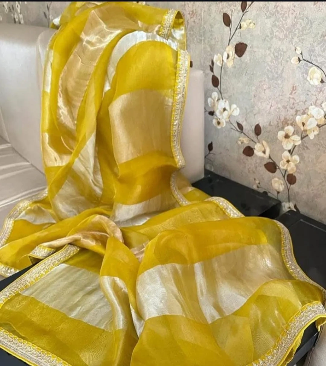 Pure Banarasi Tissue Silk Saree for Weddings & Festive Celebrations - Image 2