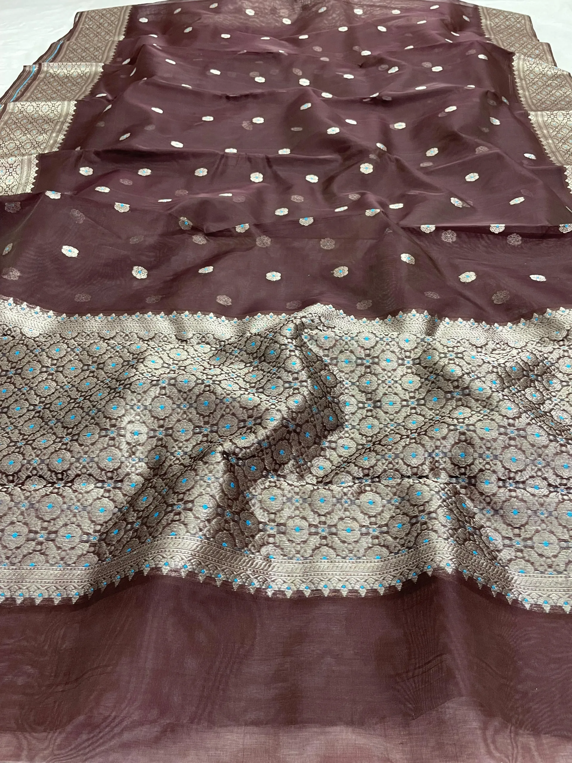 Exquisite Pure Chanderi Pattu Saree - Timeless Indian Elegance - product image