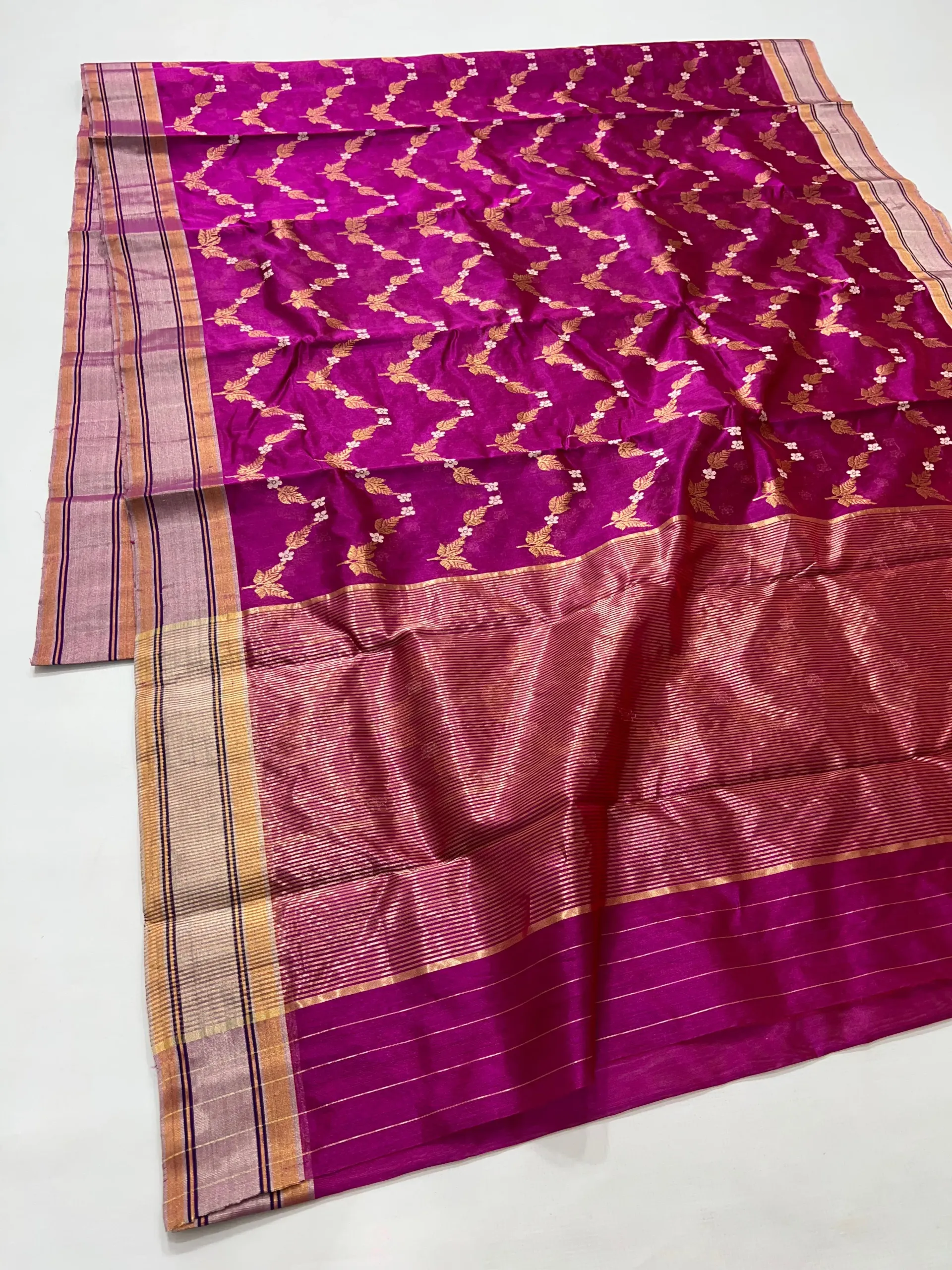Exquisite Pure Chanderi Silk Pattu Saree - Timeless Indian Elegance - product image