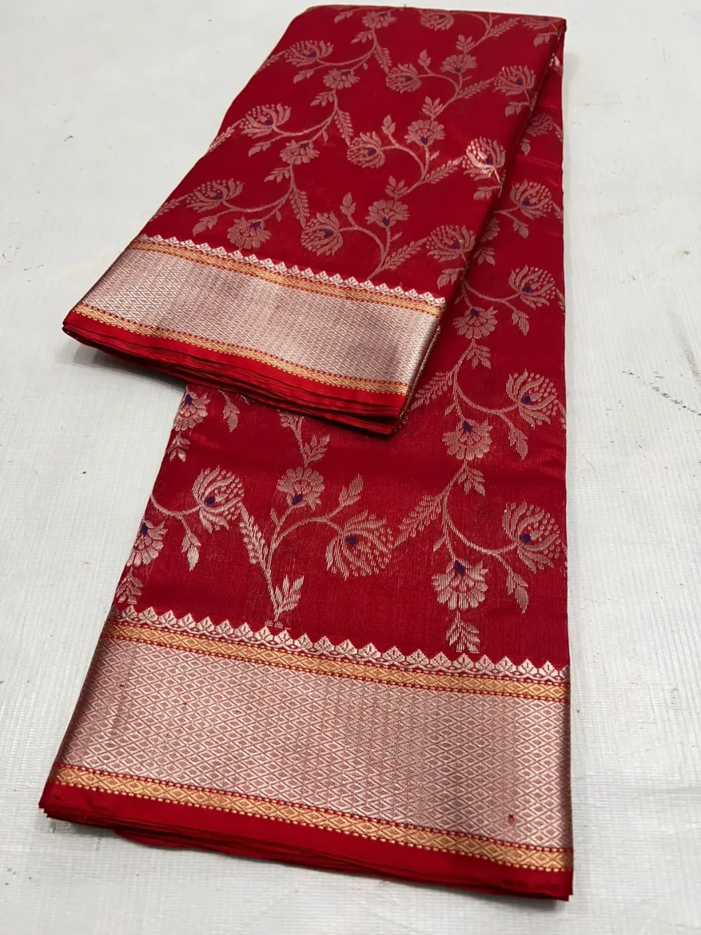 Exquisite Pure Chanderi Pattu Saree - Timeless Indian Elegance - product image