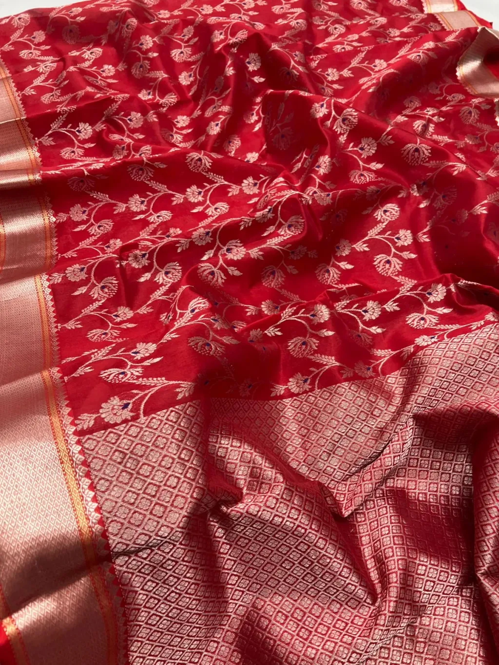 Exquisite Pure Chanderi Pattu Saree - Timeless Indian Elegance - product image