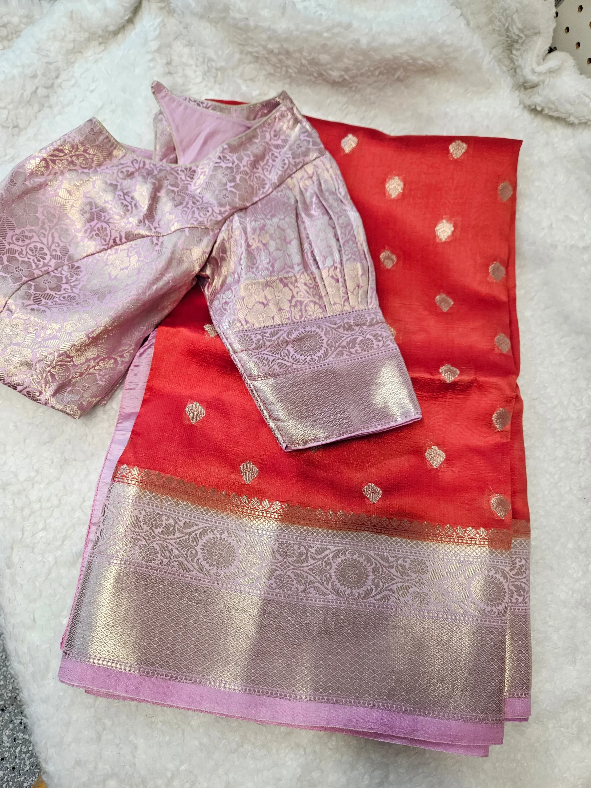 Exquisite Pure Raw Mango Silk Saree - Timeless Indian Elegance - product image