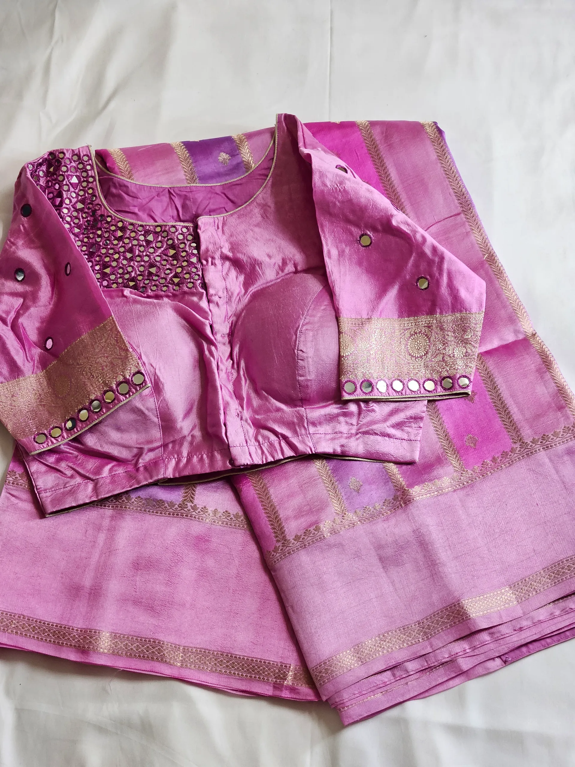 Luxurious Pure Raw Mango Silk Saree - Timeless Elegance for Every Occasion - product image