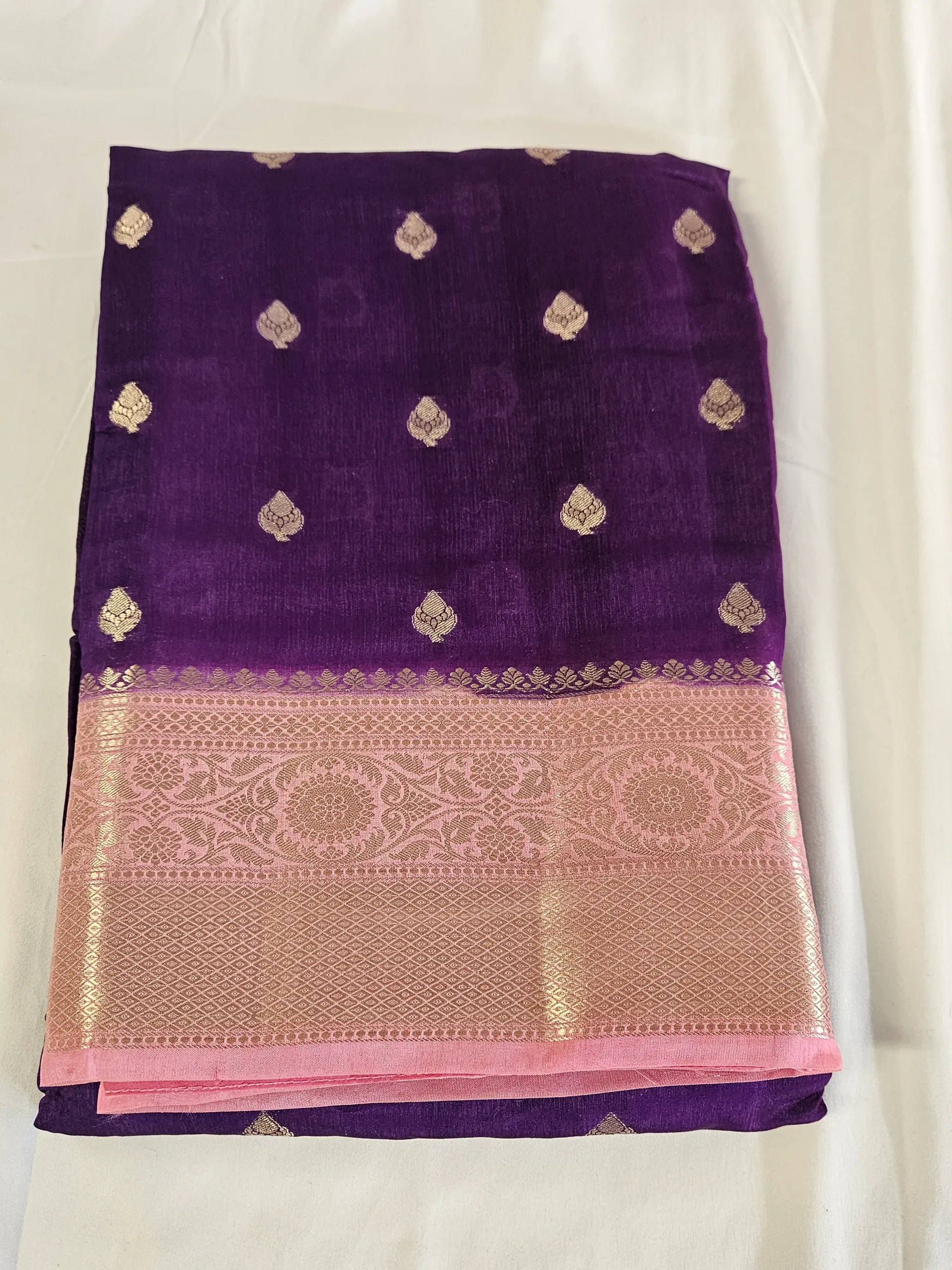 Exquisite Pure Raw Mango Silk Saree - Timeless Indian Elegance - product image