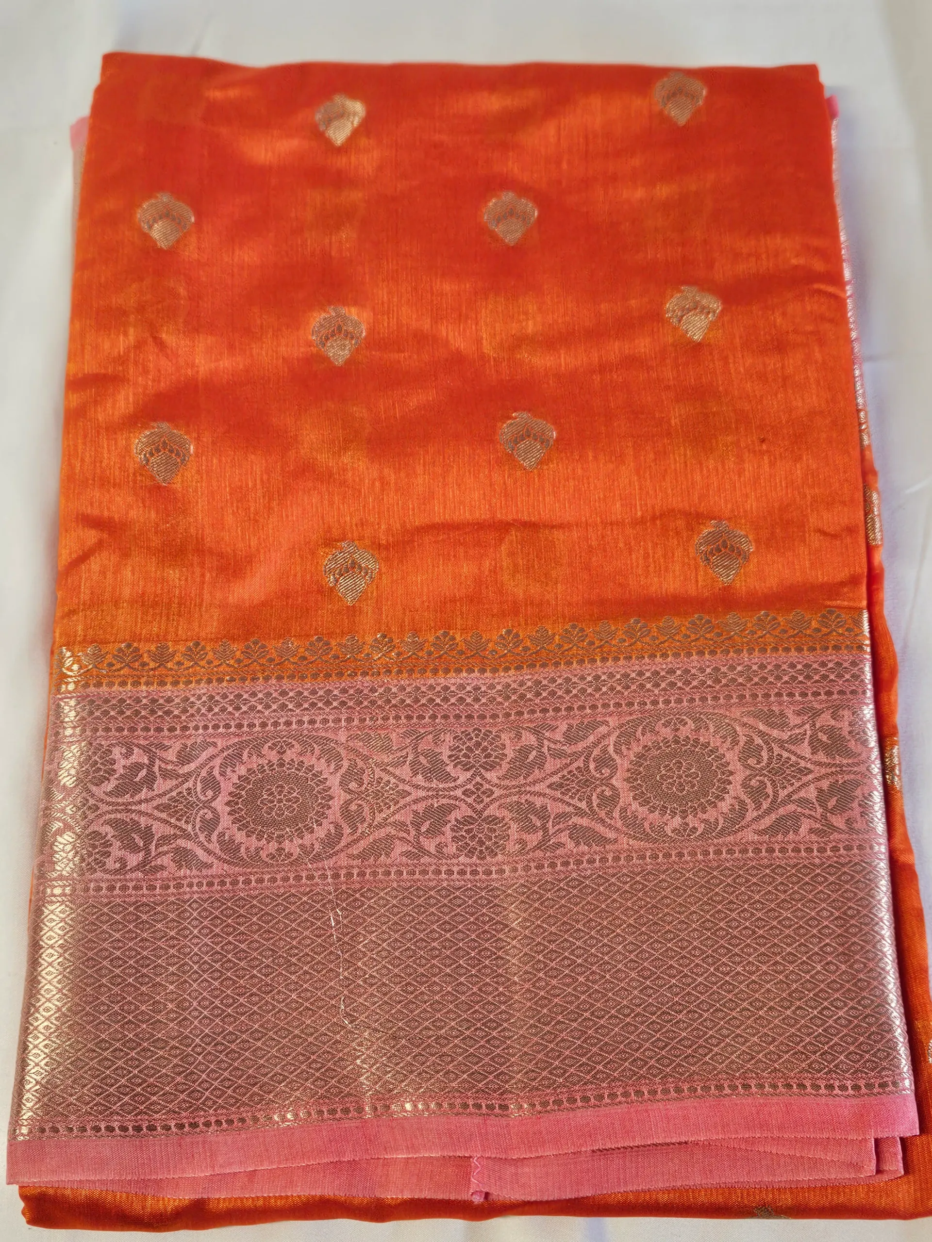 Luxurious Pure Raw Mango Silk Saree - Timeless Elegance for Every Occasion - product image
