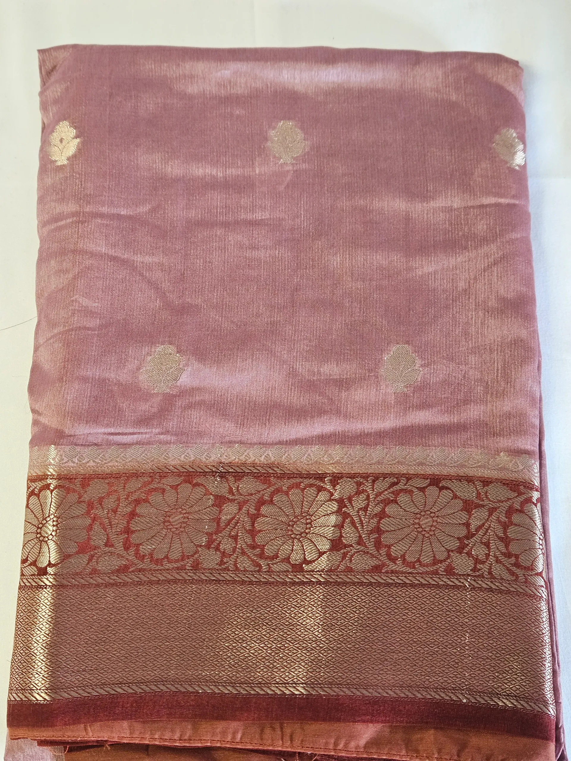 Handwoven Pure Raw Mango Silk Saree - Timeless Indian Elegance - product image