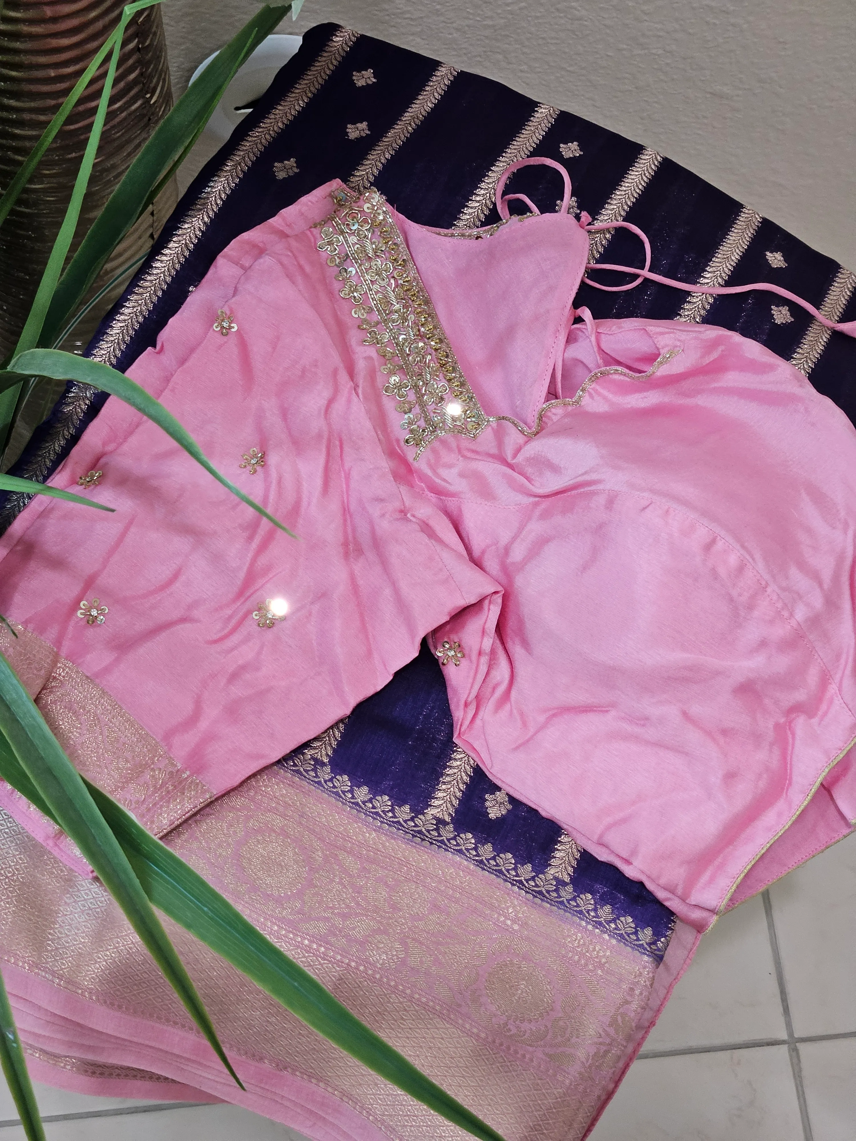 Luxurious Pure Raw Mango Silk Saree - Handcrafted Indian Heritage - Image 3