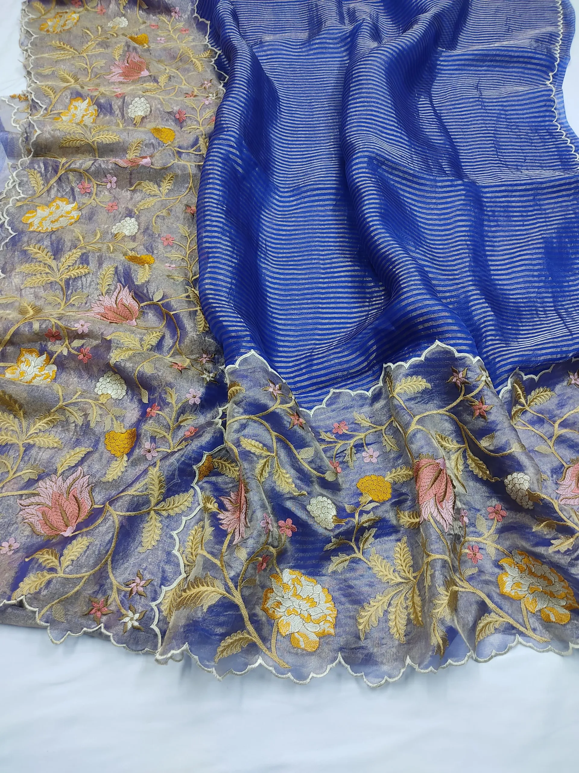 Exquisite Pure Banarasi Kora Tissue Saree for Weddings & Celebrations - product image