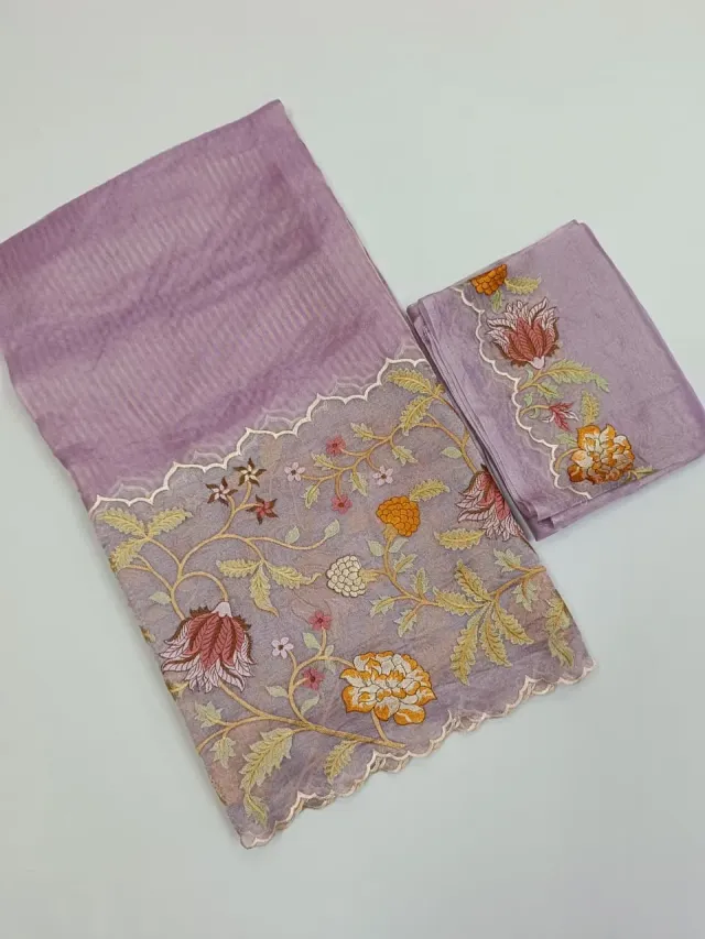 Exquisite Pure Banarasi Kora Tissue Saree for Weddings & Festive Elegance - product image