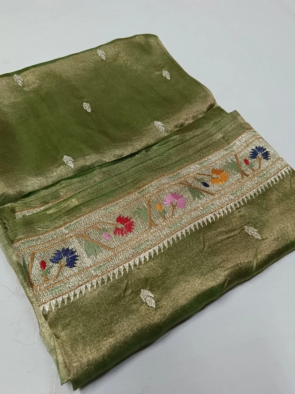 Banarasi Kora Tissue Silk Saree for Weddings & Festivals - ethnic Indian fashion from Swathi Design