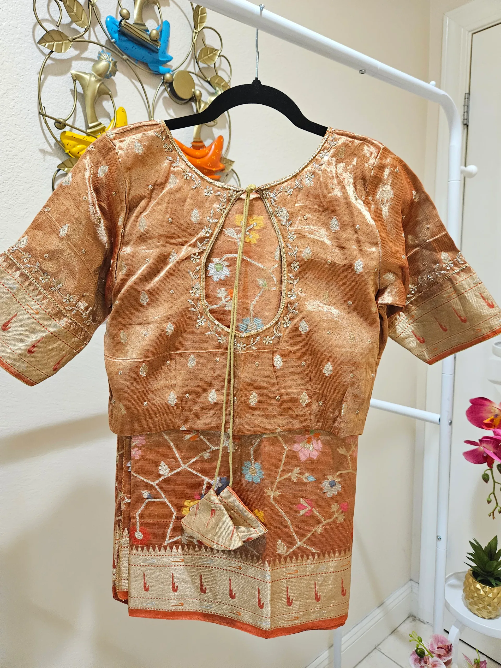 Exquisite Pure Zari Kota Double Tissue Saree - Luxurious Ethnic Elegance - product image