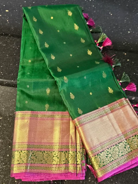 Luxury Kanchipuram Silk Saree with Zari Work - Regal Wear