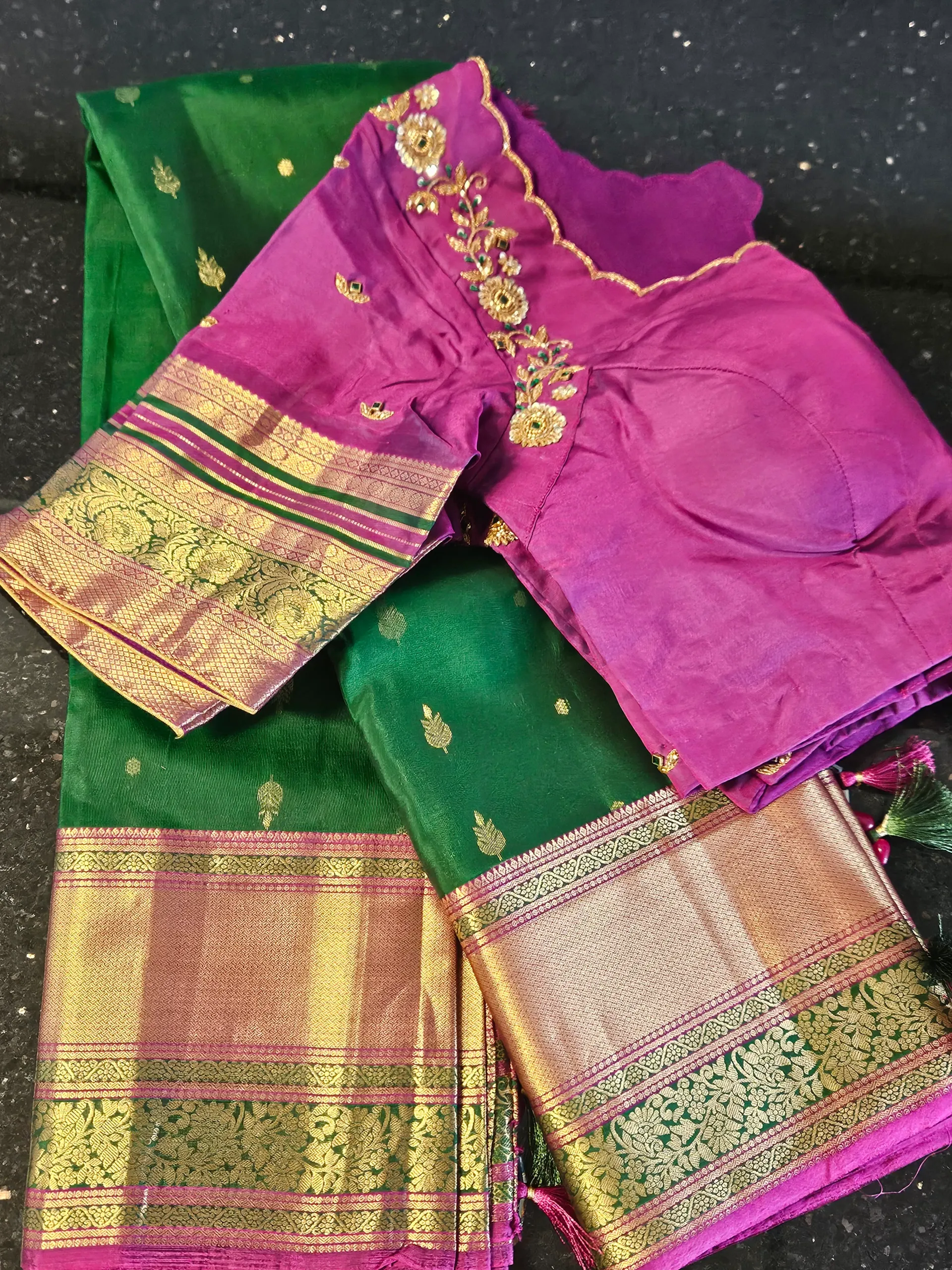 Exquisite Pure Kanchipuram Silk Saree - Timeless Indian Elegance - product image