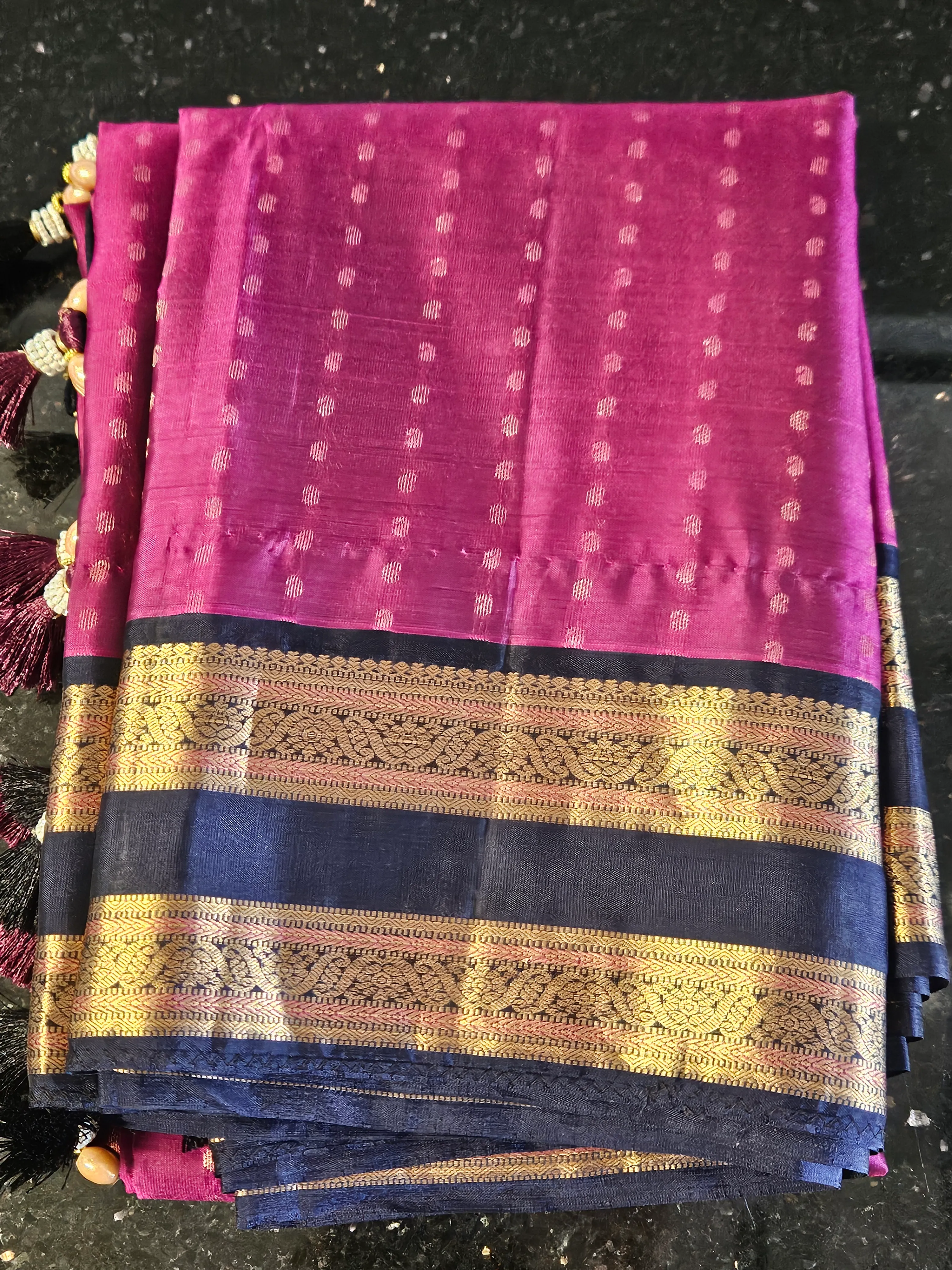 Pure Kanchipuram Silk Bridal Saree with Intricate Zari Work - ethnic Indian fashion from Swathi Design