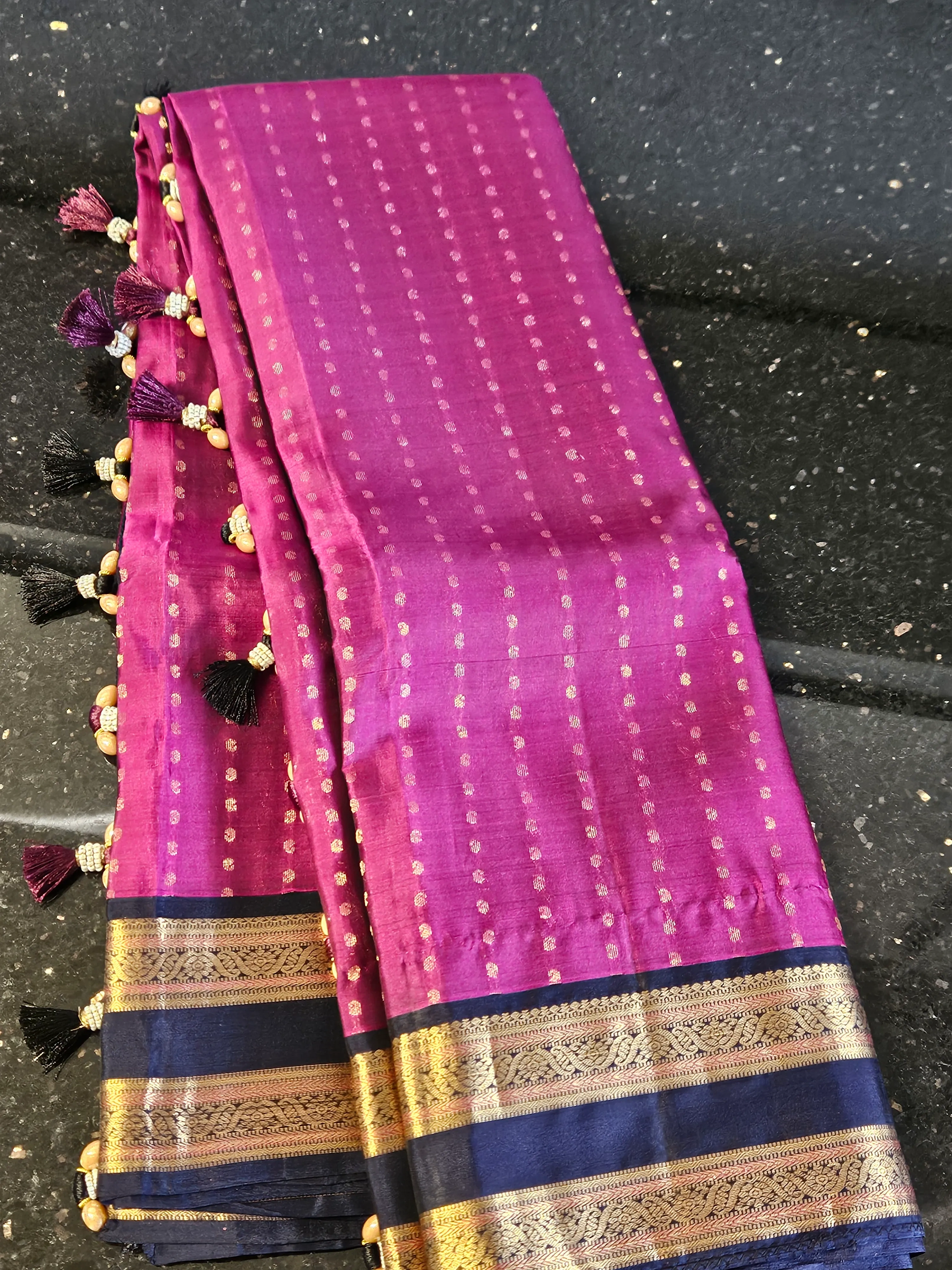 Pure Kanchipuram Silk Bridal Saree with Intricate Zari Work - Image 4