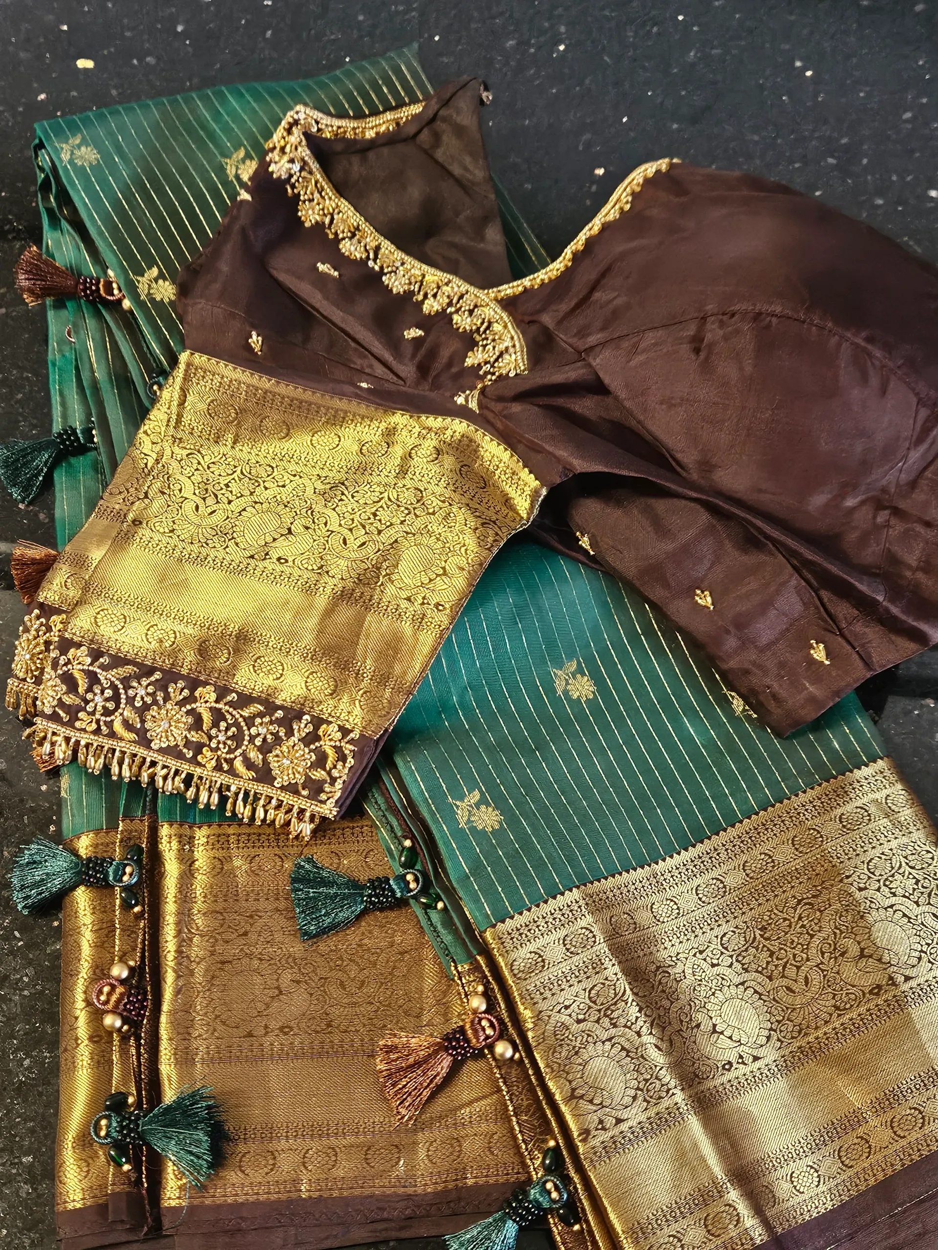 Exquisite Pure Kanchipuram Silk Saree - Perfect for Weddings & Festivals - product image