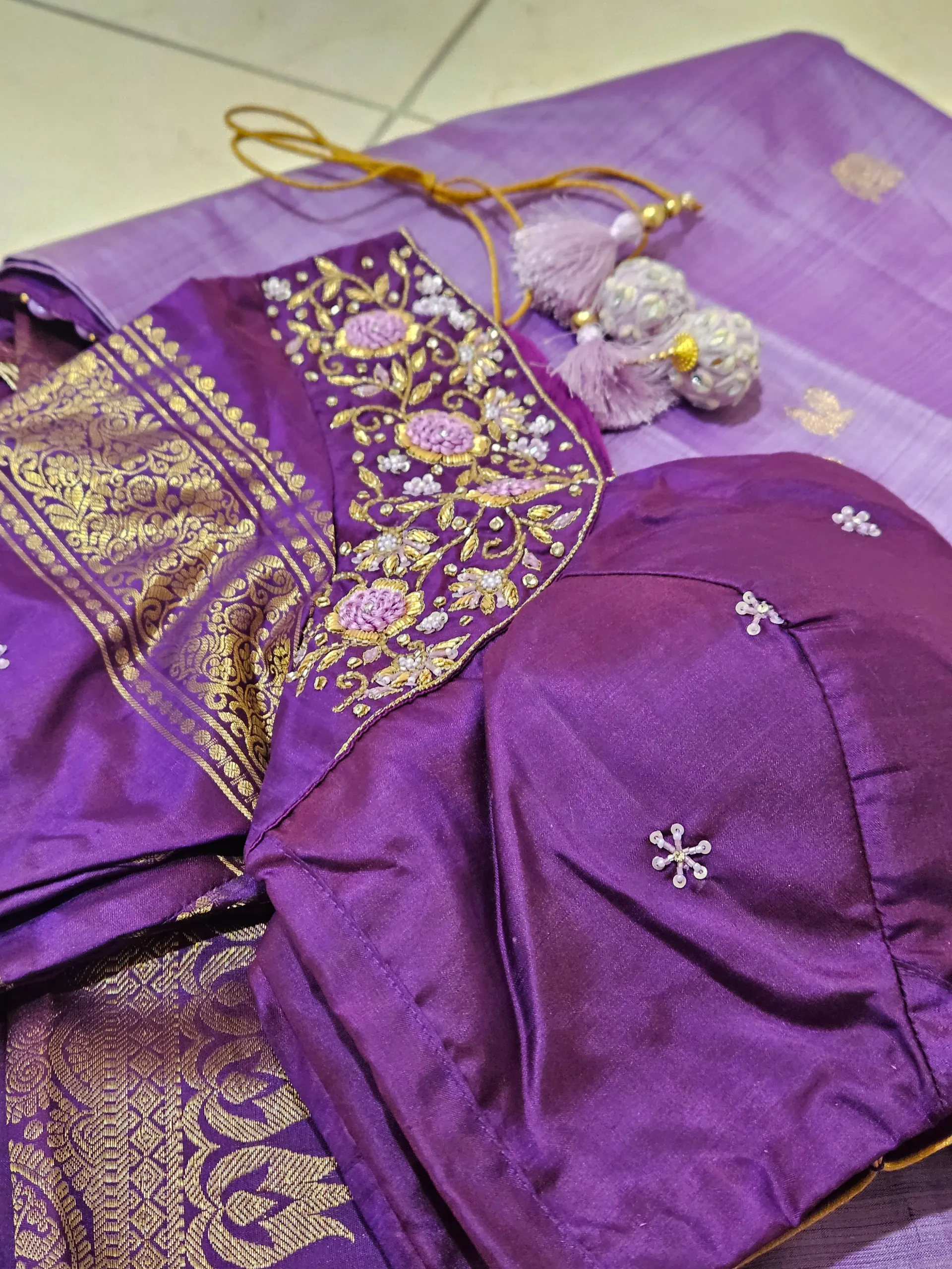 Exquisite Pure Kanchipuram Silk Saree - Traditional Indian Elegance - product image