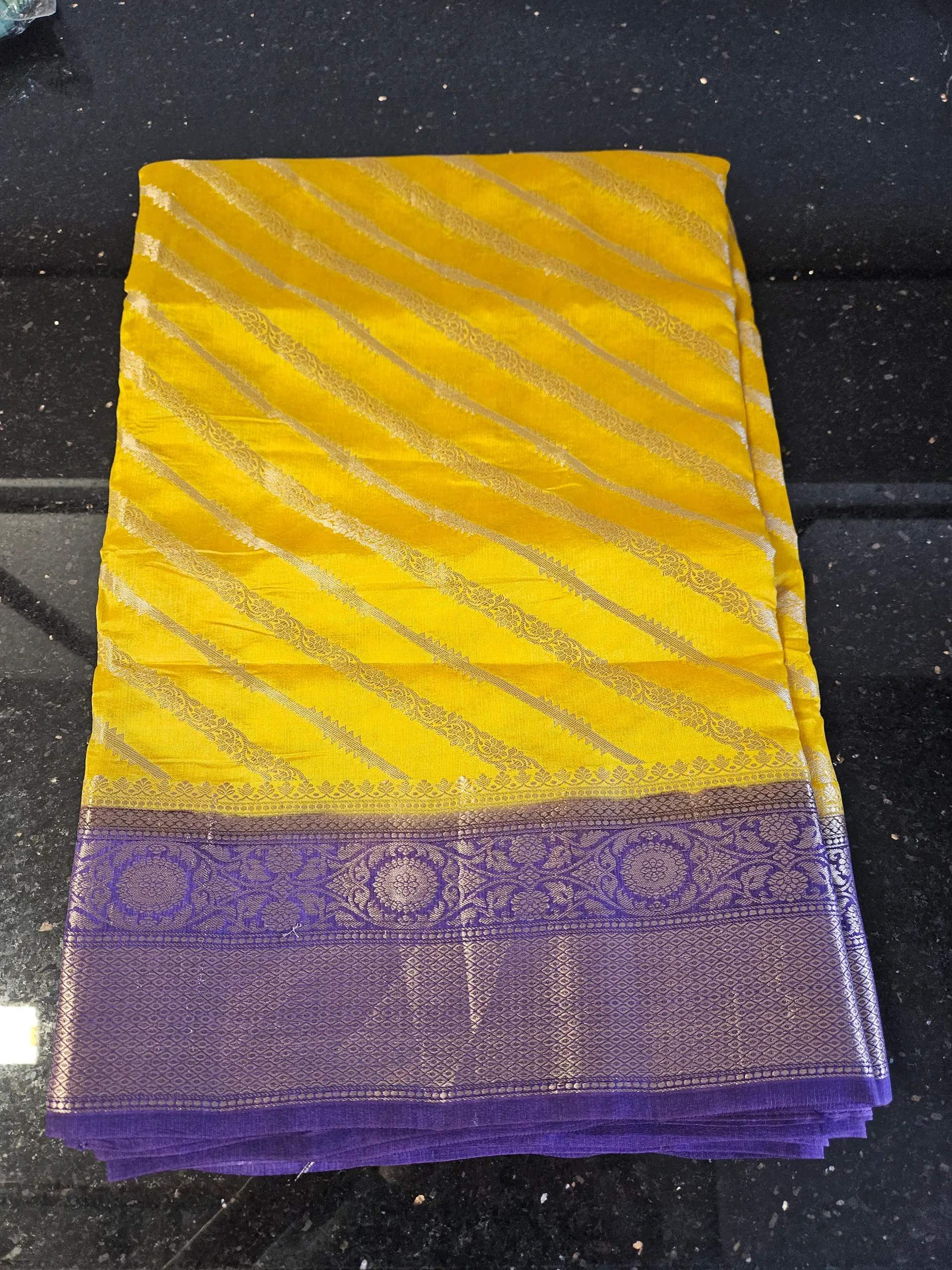 Exquisite Pure Raw Mango Silk Saree - Handwoven Elegance - product image