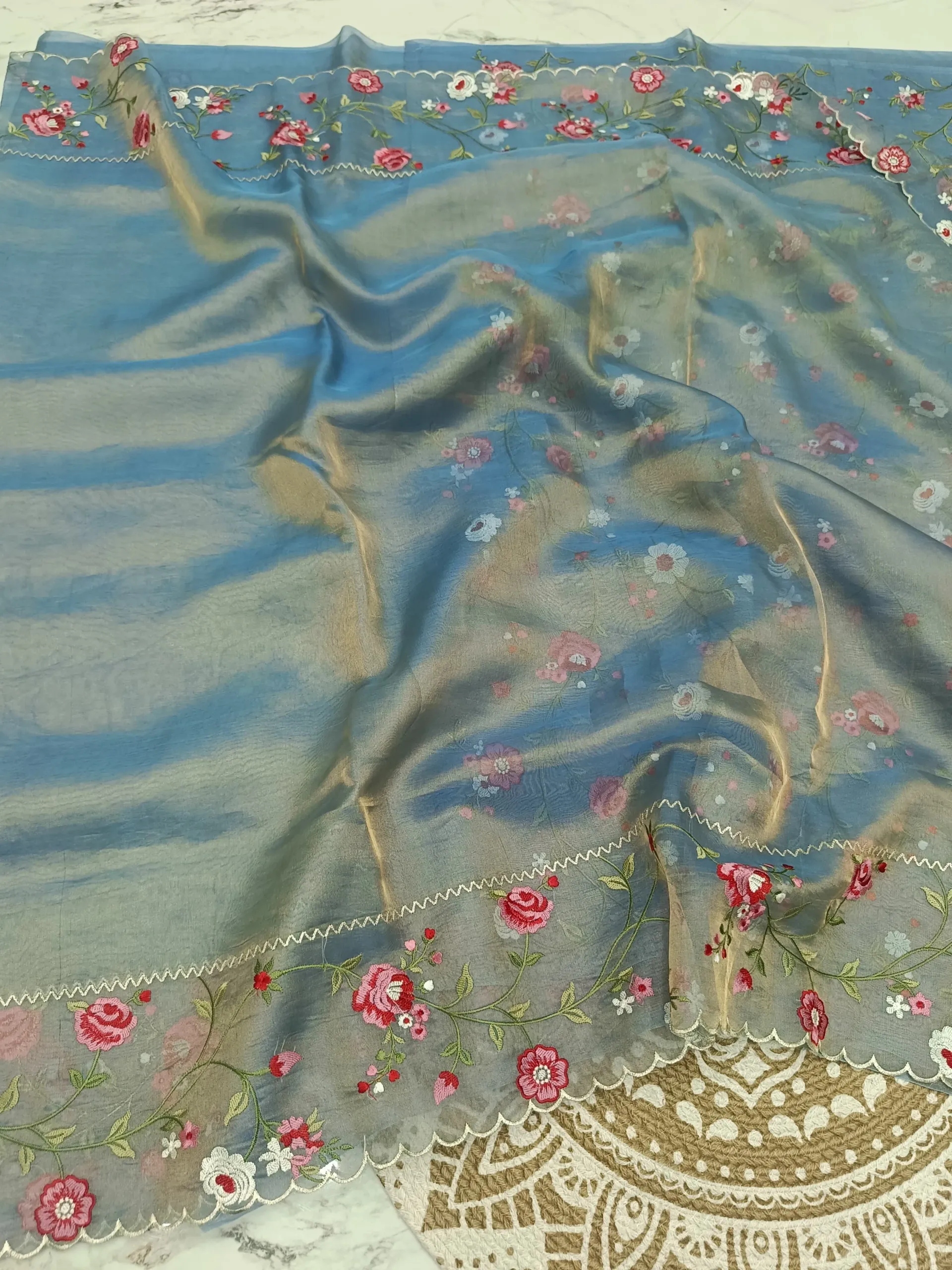 Exquisite Pure Banarasi Tissue Silk Saree - Timeless Indian Elegance - product image
