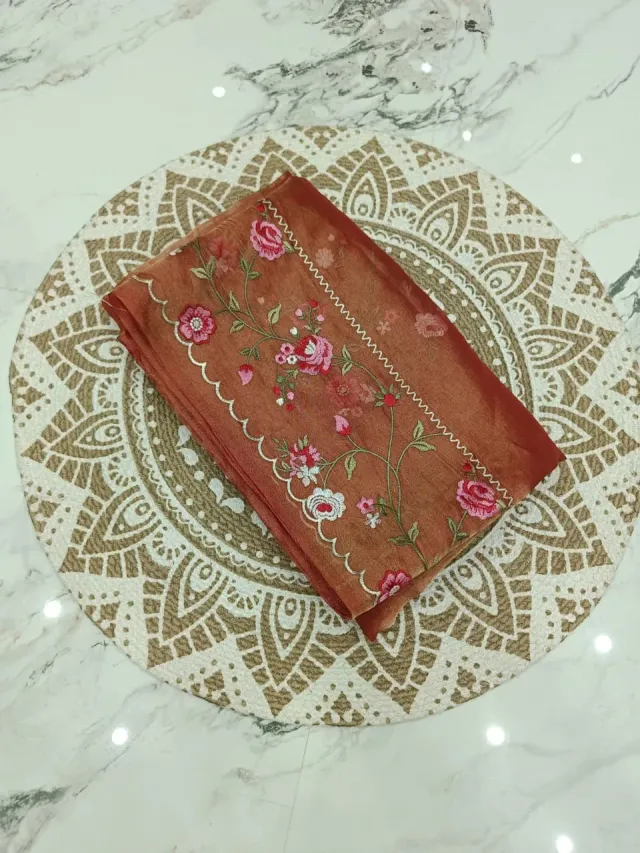 Exquisite Pure Banarasi Tissue Saree with Gold Zari Detailing - product image