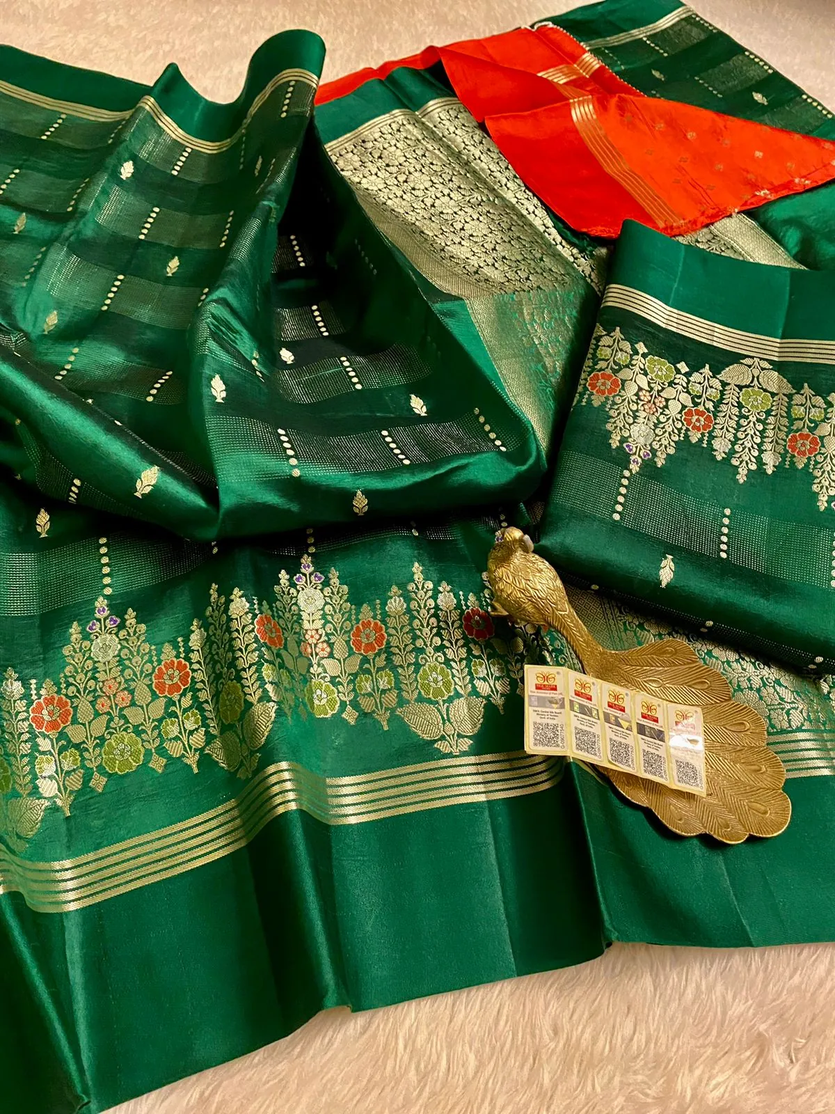 Pure Handloom Raw Mango Pattu Saree – Luxury Indian Ethnic Wear