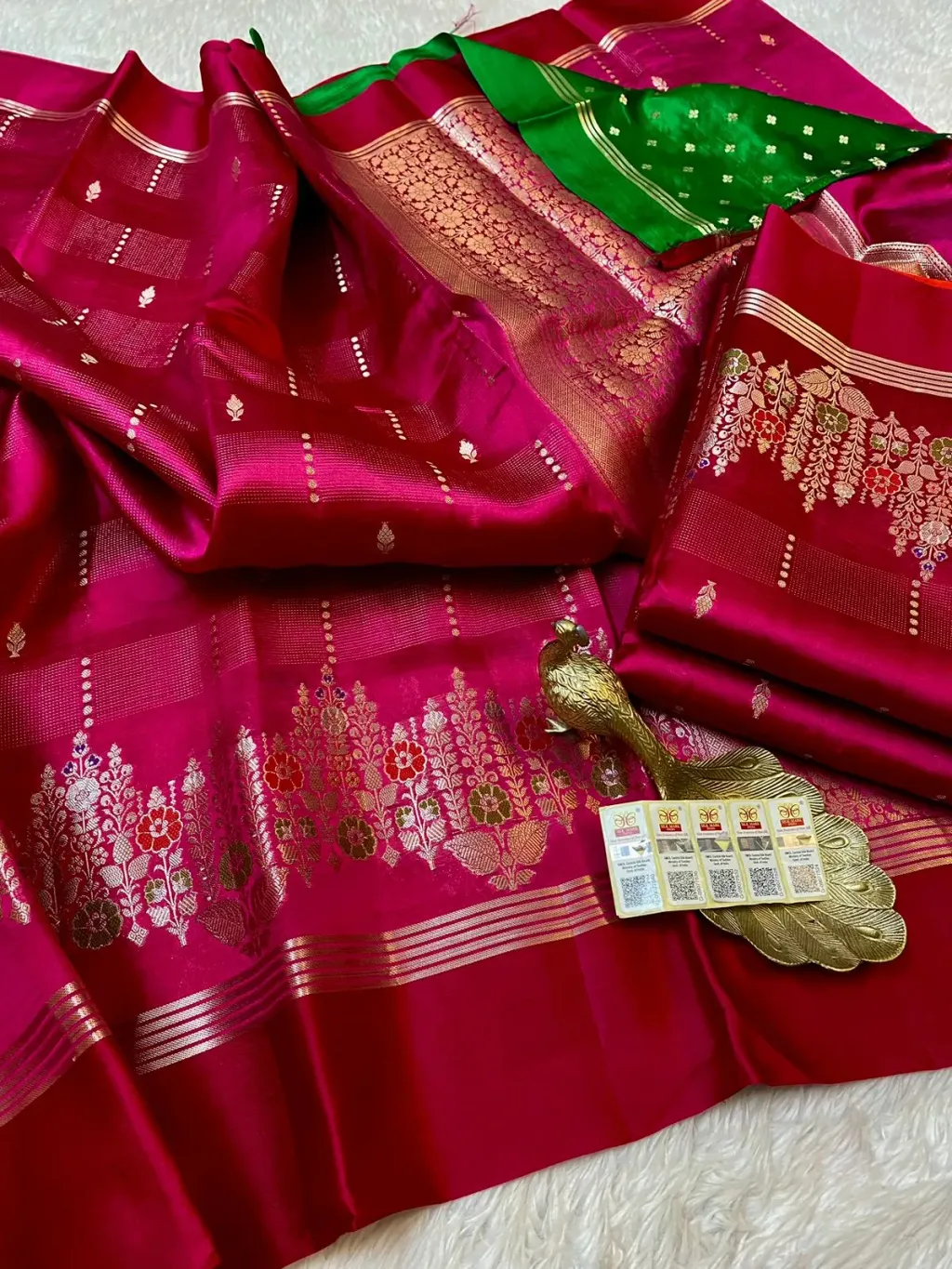 Exquisite Pure Handloom Raw Mango Pattu Saree – Timeless Elegance - product image