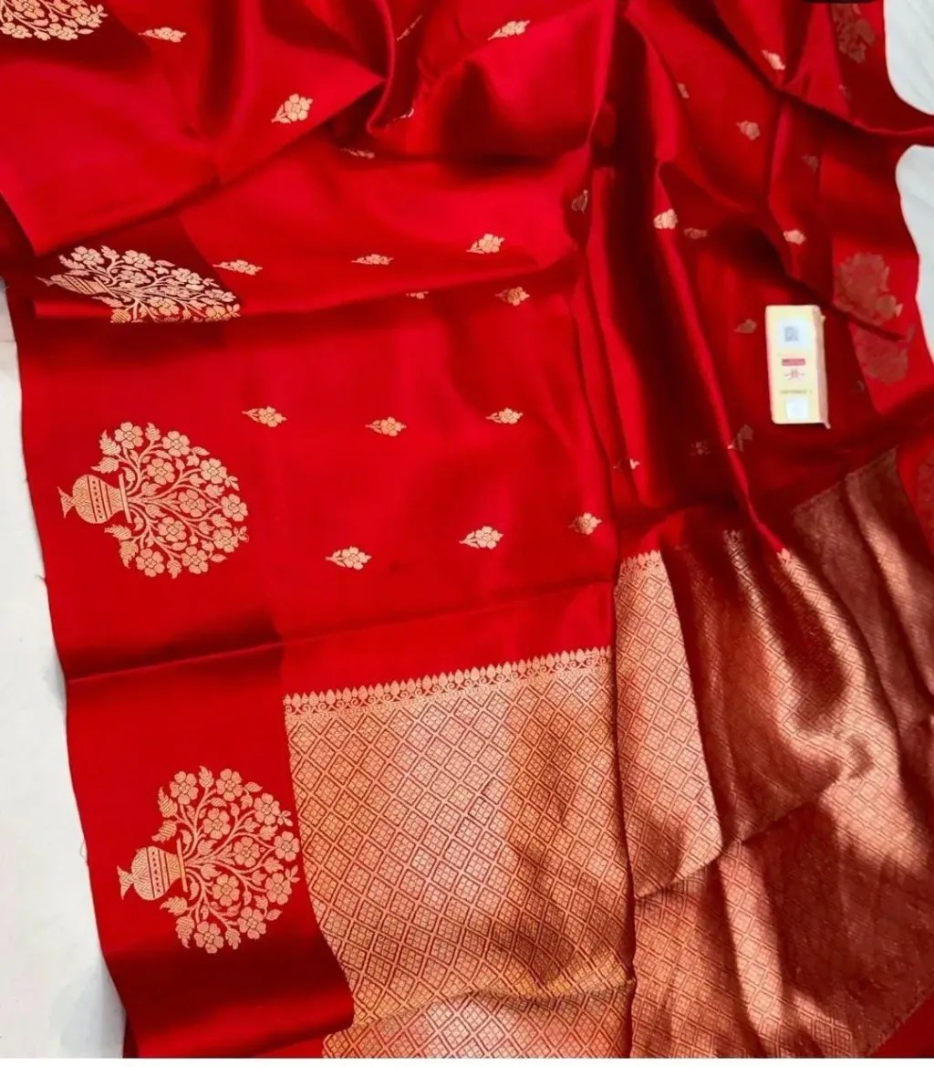 Exquisite Pure Handloom Raw Mango Pattu Saree for Weddings & Festivals - product image