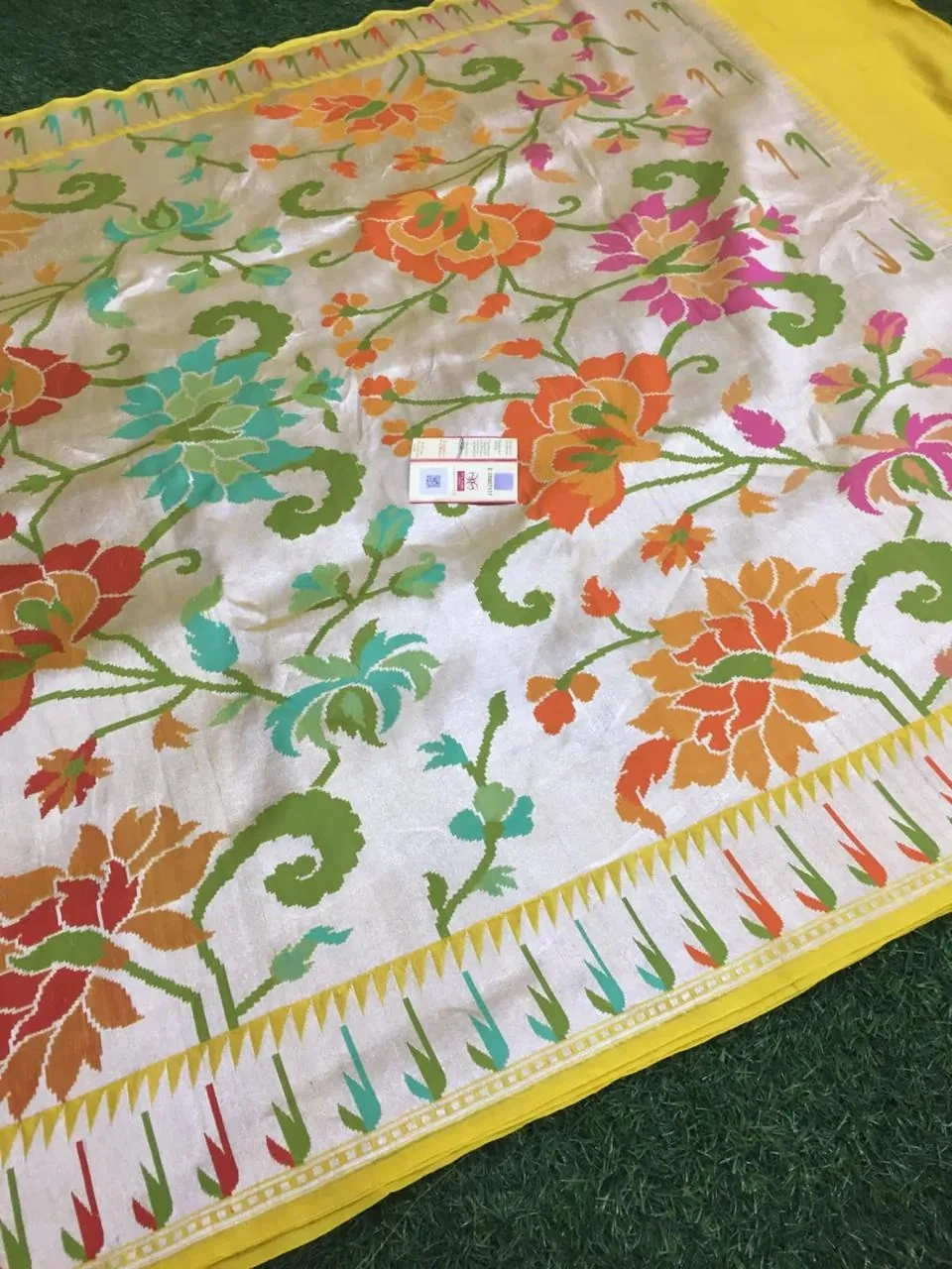 Pure Tussar Silk Georgette Saree for Weddings & Festivals - Image 5