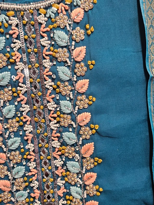 Exquisite Pure Dola Silk 3-Piece Kurti Set for Festive Elegance - product image