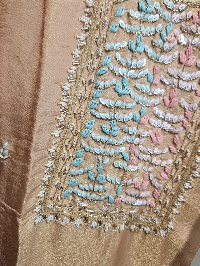 Elegant Pure Tissue Silk Dress - Timeless Ethnic Fashion - product image