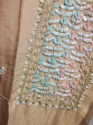 Elegant Pure Tissue Silk Gown for Weddings, Festivals & Special Events - Image 4