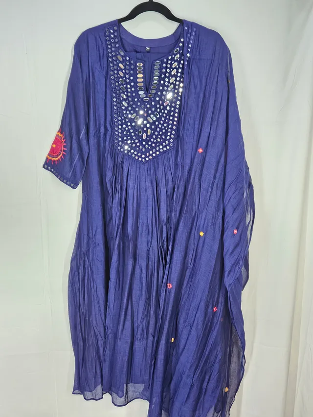 Pure Mul Chanderi 3pc suite - product image