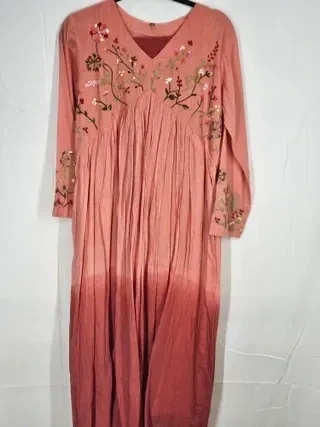 Handcrafted Pastel Mul Cotton Kurta Set – Perfect for Festive Elegance - Image 2