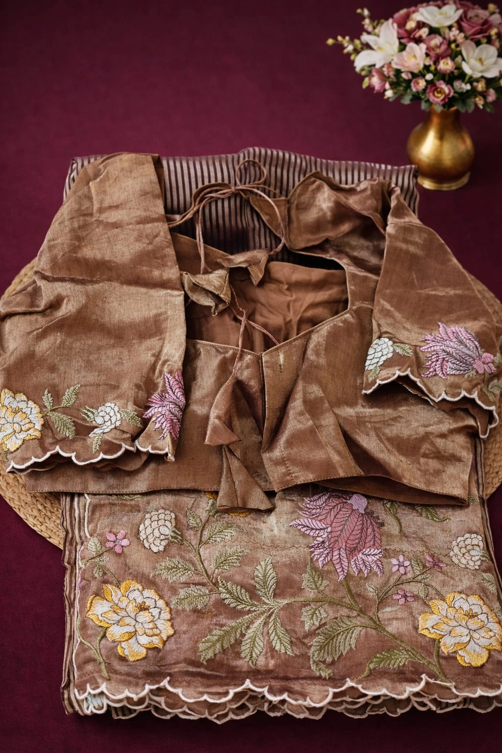 Pure Banarasi Kora Tissue Saree for Weddings & Festive Wear - Image 2