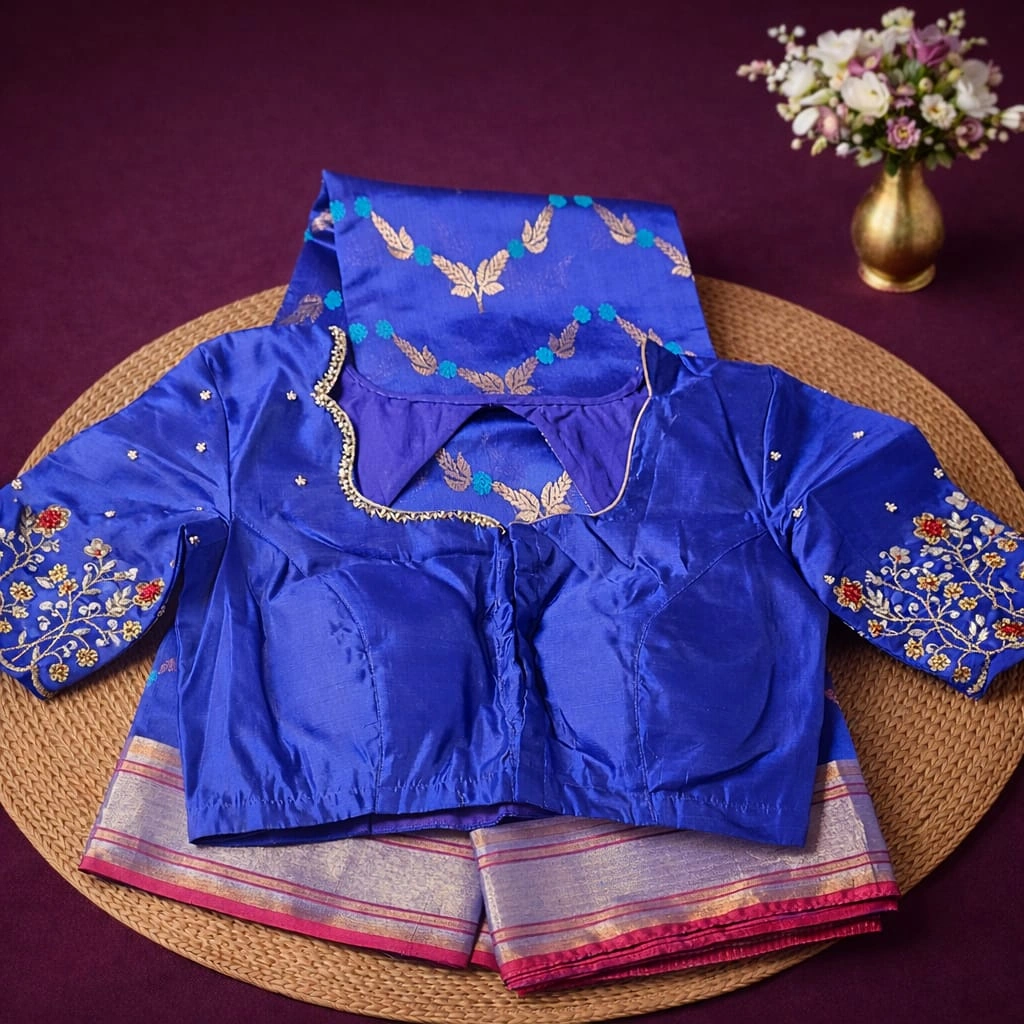 Pure Chanderi Pattu Silk Saree – Handwoven Luxury for Weddings & Celebrations - Image 3
